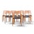 Niels Moller Models 62 and 78 Mid Century Danish Teak Dining Chairs - Set of 8 Each armless chair measures: 19 wide x 19.5...