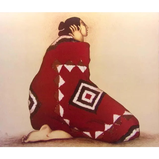 Offset Litho by R.C. Gorman "Rio Grande" Image Size: 23.5" x 27" Art Size: 21" x 24.5" Condition: MINT R.C. Gorman Before...