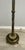 M.S.L.C. Antique floor lamp with green onyx in base. 2 separate switches; one controls center 3 way bulb and the other...