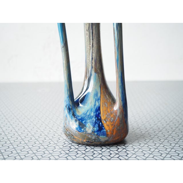 Glass Mid-Century Art Glass Vase, Bohemia, 1960s For Sale - Image 7 of 18