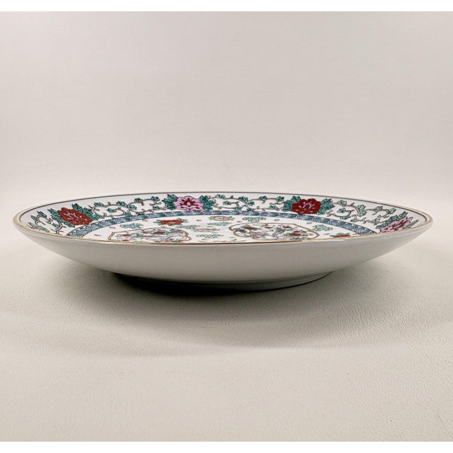 1960s Vintage 11" Hand-Painted "Gold Imari" Japanese Porcelain Charger Plate For Sale - Image 5 of 11