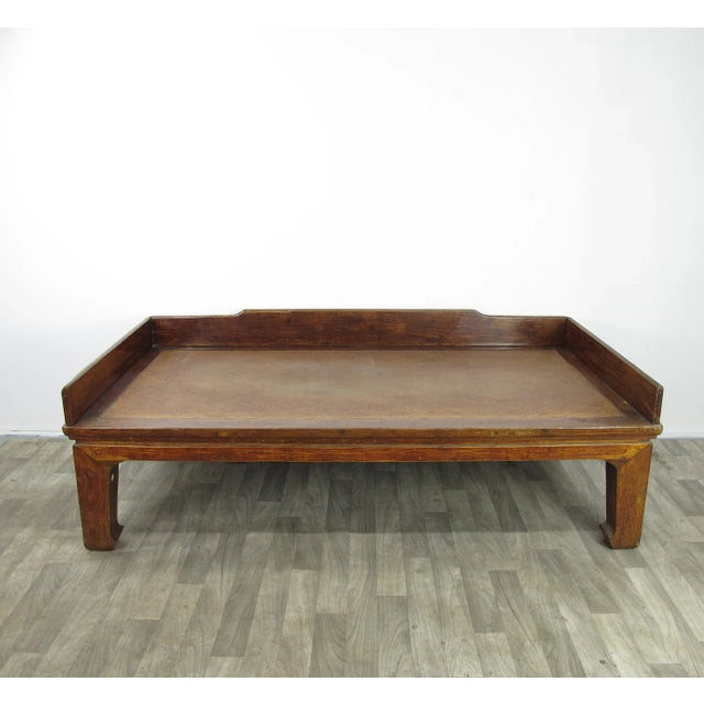 Chinese Antique Seamless Rails Chinese Daybed For Sale - Image 3 of 11