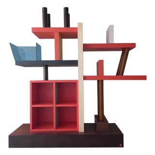 Liana Bookcase by Ettore Sottsass for Meccani Arredamenti, 1985 For Sale