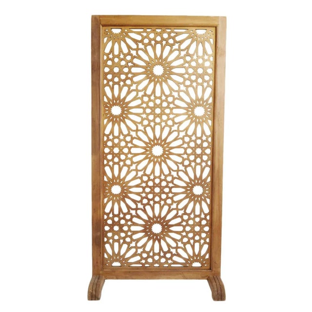 Late 20th Century Vintage Large Moroccan Screen Panel For Sale - Image 5 of 6