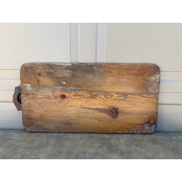 Late 19th Century French Primitive Wooden Bread Board With Original Patina For Sale - Image 10 of 10