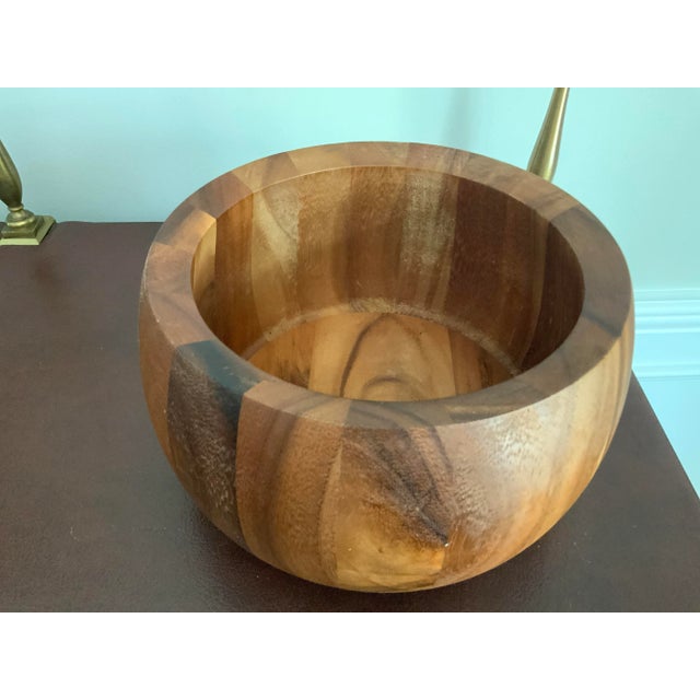 Contemporary Dansk JHQ Acacia Wood Serving Bowl For Sale In Chicago - Image 6 of 6