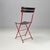 Zanotta Modern Italian Red Black Celestina Folding Chair by Marco Zanuso for Zanotta, 1970s For Sale - Image 4 of 18