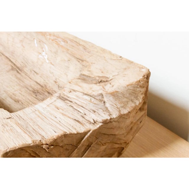 Wood Mao Vintage Rustic Log Flower Vase For Sale - Image 7 of 8