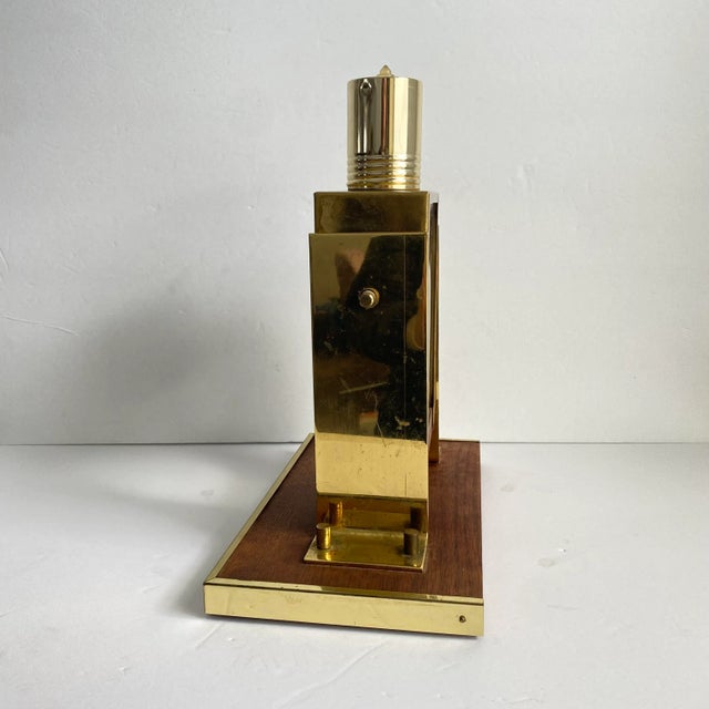 Brass Vintage Aramis Cologne Bottle XL Store Display Empty Swivel Bottle 32 Oz For Sale - Image 8 of 11