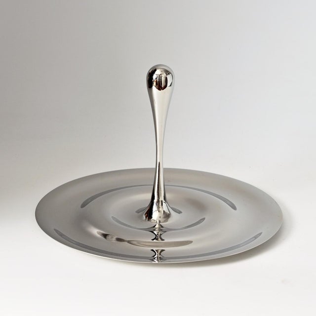 Contemporary Stainless Steel Flow Fruit Bowl by Gijs Bakker for Keltum, 2000s For Sale - Image 3 of 8