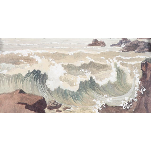 Yvonne Clarinval, La Vierge des Mers, 1910, Mixed Media For Sale - Image 8 of 12