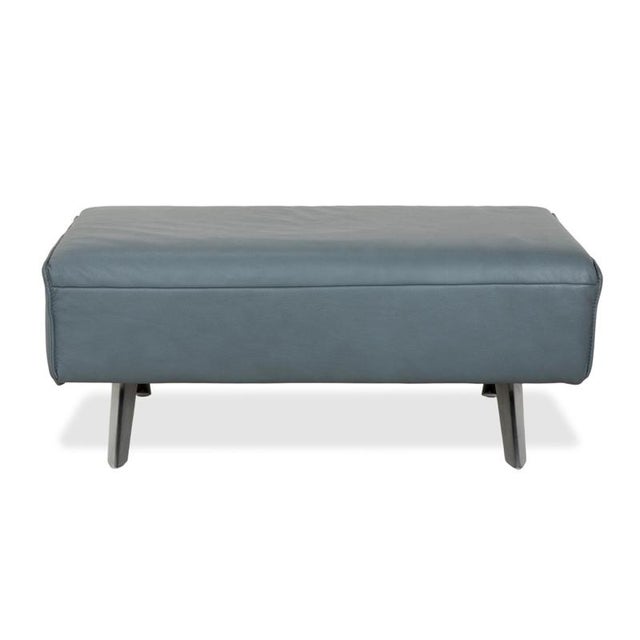 Blue Grey Petrol Leather Biella Stool from Himolla For Sale - Image 6 of 10