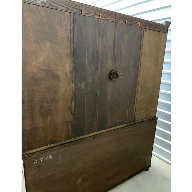 Ethan Allen Royal Charter Oak Buffet With Hutch China Chairish