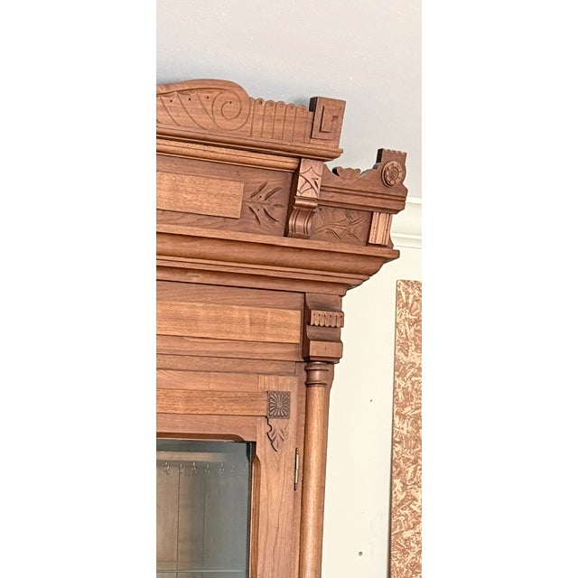 Wood Late 19th Century Herter Brothers Style Eastlake Victorian Bookcase For Sale - Image 7 of 7