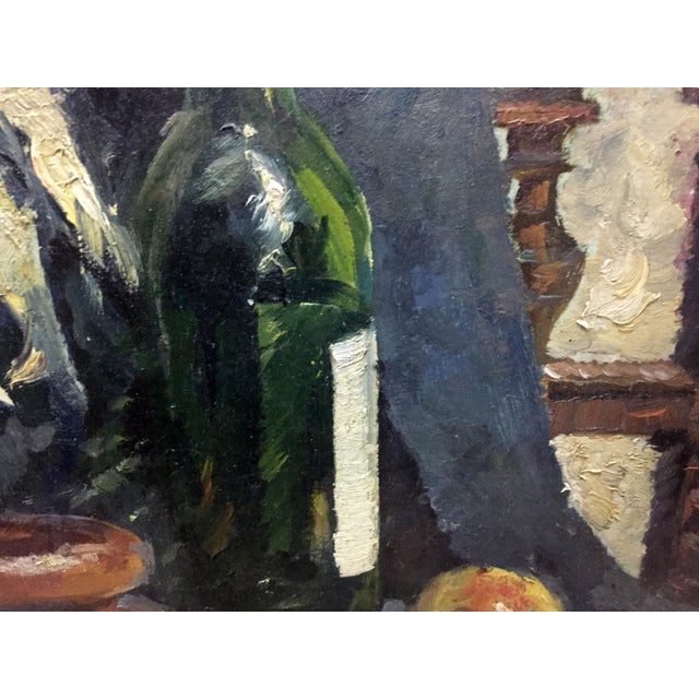 1980s 1980s Oil Painting Still Life With Bagels Khorov Alexander For Sale - Image 5 of 11