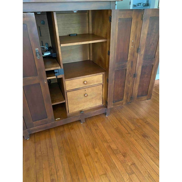 American Vintage Pottery Barn Media Armoire, Attributed For Sale - Image 3 of 5