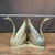 Metal Hollywood Regency Coffee Table or Cocktail Table With Swan Base and Glass For Sale - Image 7 of 9
