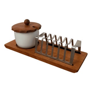Mid-Century Modern Danish Toast Rack, 1960s For Sale