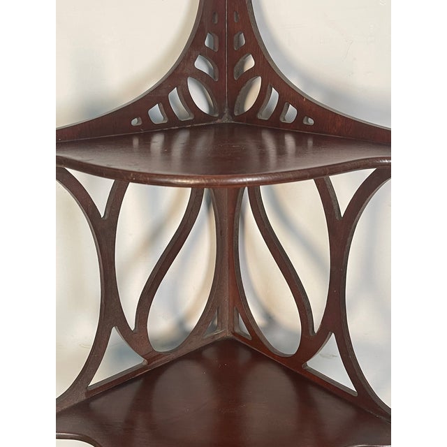 1940s 1940s Charming Corner Display Etagere 3 Tier For Sale - Image 5 of 7