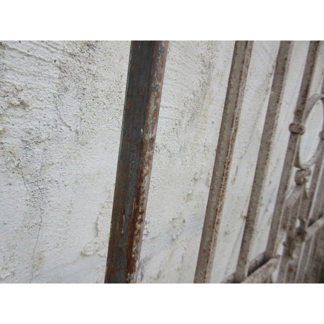Metal Antique Victorian Iron Door Fence Gate For Sale - Image 7 of 7