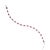 Metal VRJewels 2.9ct Red Ruby & Diamond Tennis Bracelet in 14k White Gold For Sale - Image 7 of 16
