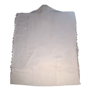 Rare Antique Hand-Tufted Whitework Candlewick Bedspread (C. 1900) - Queen/King Size Heirloom W/ Deep Fringe