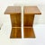 1980s Vintage Italian Style Postmodern Contemporary Teak Bentwood Drinks Table - A Pair For Sale - Image 12 of 13