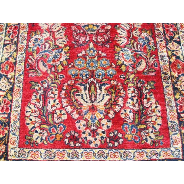 Antique Persian Sarouk Runner For Sale - Image 4 of 9
