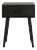 One Drawer Side Table in Black For Sale