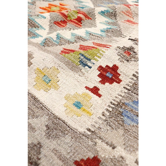 Modern Pasargad Home Kilim Multi Wool Area Rug- 8' 4'' X 11' 4'' For Sale - Image 3 of 4