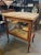 1900 - 1909 1900s Antique Oak Glass and Stone French Style Vitrine Cabinet With Velvet Interior For Sale - Image 5 of 13