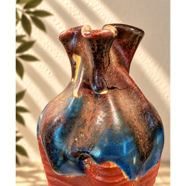 Meiji Period Ishiguro Koko Signed Sumida Gawa Japanese Figural Vase, C. 1890–1910 For Sale - Image 10 of 11