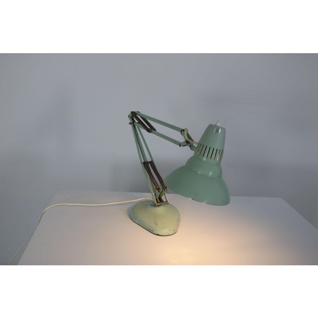 Mid-Century Spring-Balanced Adjustable Desk Lamp from Ledu, Sweden, 1950s For Sale - Image 16 of 18