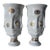 Jonathan Adler Gilded Dora Maar Porcelain Urn Vases – Pair For Sale