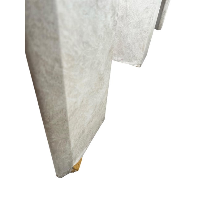 Cream Vintage 1970s Postmodern Faux Stone Waterfall Side Tables by Lane Furniture - A Pair For Sale - Image 8 of 11