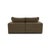 Cali Chocolate Brown Performance Velvet Modular Loveseat For Sale - Image 4 of 7