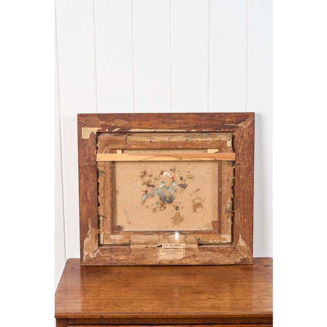 William Wasdell Trickett (1866–1939) “Balaam” 1913 Fine British Sporting Art Oil Painting – Equestrian Portrait of a Chestnut Horse in a Stable For Sale - Image 9 of 9