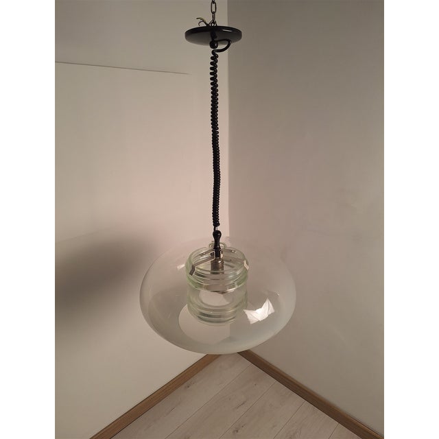 Model 2119 Chandelier with Shaded Glass by Gino Sarfatti for Arteluce, 1960s For Sale - Image 9 of 16