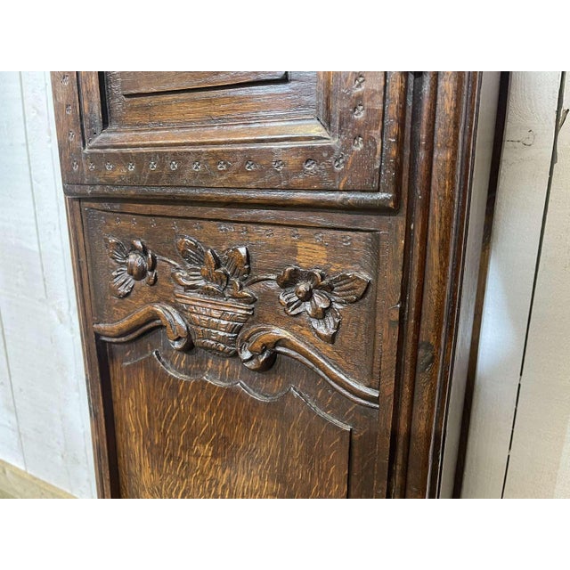 Antique Louis XV Oak Clock, 1800s For Sale - Image 12 of 15