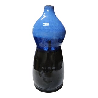 Vintage Studio Pottery Gourd Top Vase For Sale
