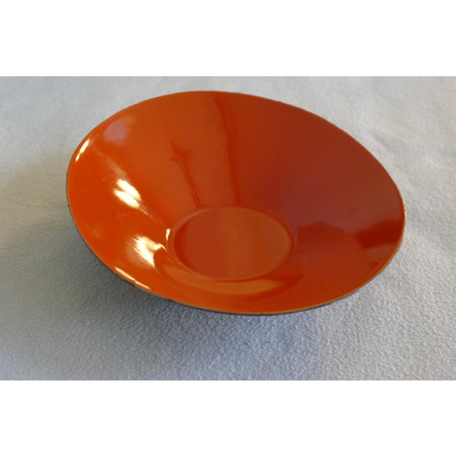 Herbert Krenchel Mid-Century Oval Krenit Bowl in Red Enamel by Herbert Krenchel for Torben Ørskov, 1950s For Sale - Image 4 of 8