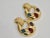 Modern Vintage Givenchy Gripoix Gold Plated Multi Colored Glass Earring - 2 Pieces For Sale - Image 3 of 6