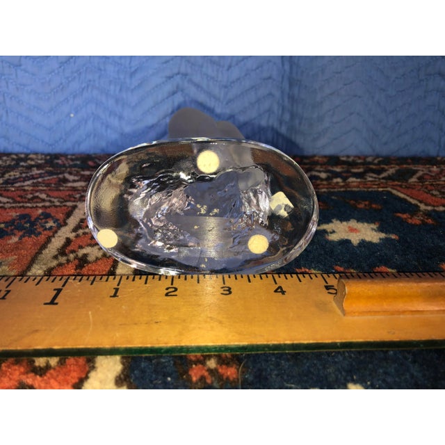 Lalique Mid 20th Century Lalique Frosted Art Noveau Crystal Sculpture of a Nude Dancer For Sale - Image 4 of 9