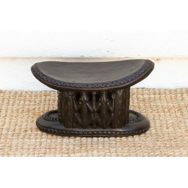 1960s Rich Brown African Bamum Stool For Sale - Image 5 of 9