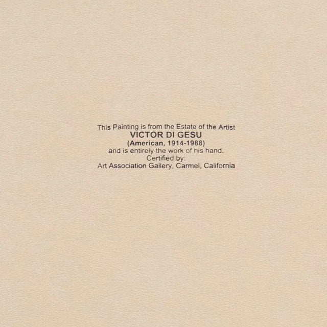 'Woman in Green' by Victor Di Gesu, Louvre, Académie Chaumière, Paris, Los Angeles County Museum of Art For Sale - Image 11 of 11