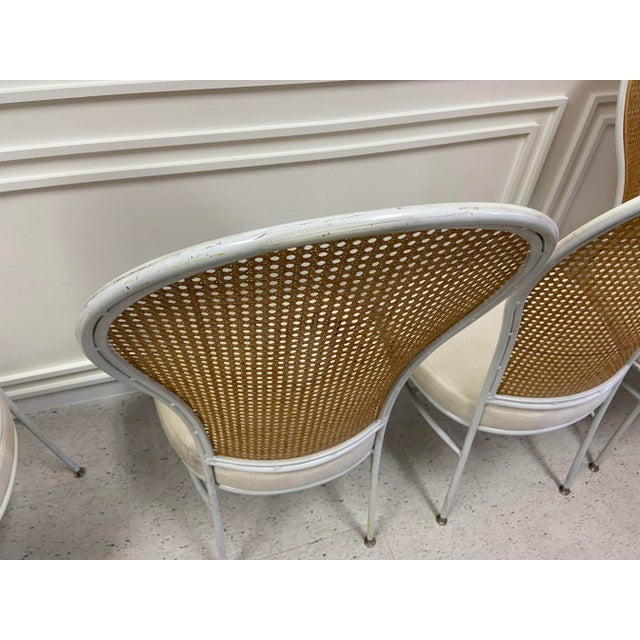 Off-white Milo Baughman for Thayer Coggin Cane Dining Chairs - Set of 6 For Sale - Image 8 of 12