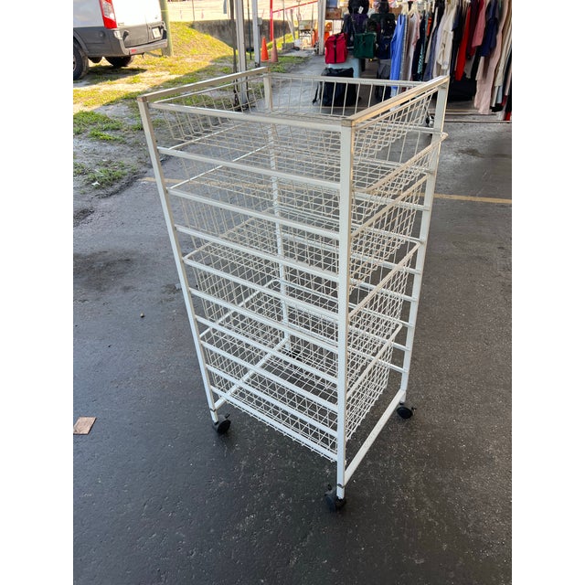 1970s 1970s Mid Century Display Trolly Cart With Drawers For Sale - Image 5 of 8