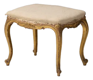 Antique Gilded Stool, 1880