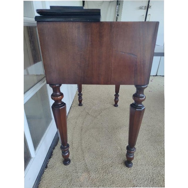 Wood 1920s Victorian Mahogany Spinet Desk For Sale - Image 7 of 15