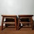 Chinese Pair of Vintage Chinese Hardwood Inlaid Mother-of-Pearl Bird & Flower Stools - 11.35 LBS For Sale - Image 3 of 9